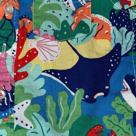 Mini Boden Boy’s Aquatic Vacation Shirt Sz 2-3T - Picture 3 of 4